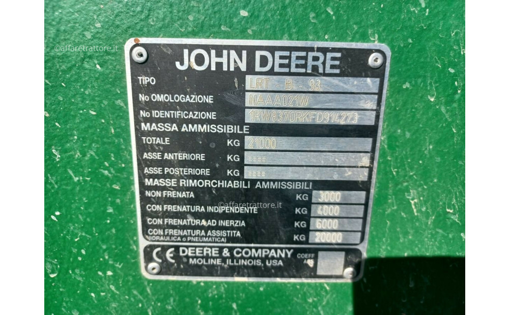 John Deere 8370 RT Używany - 8