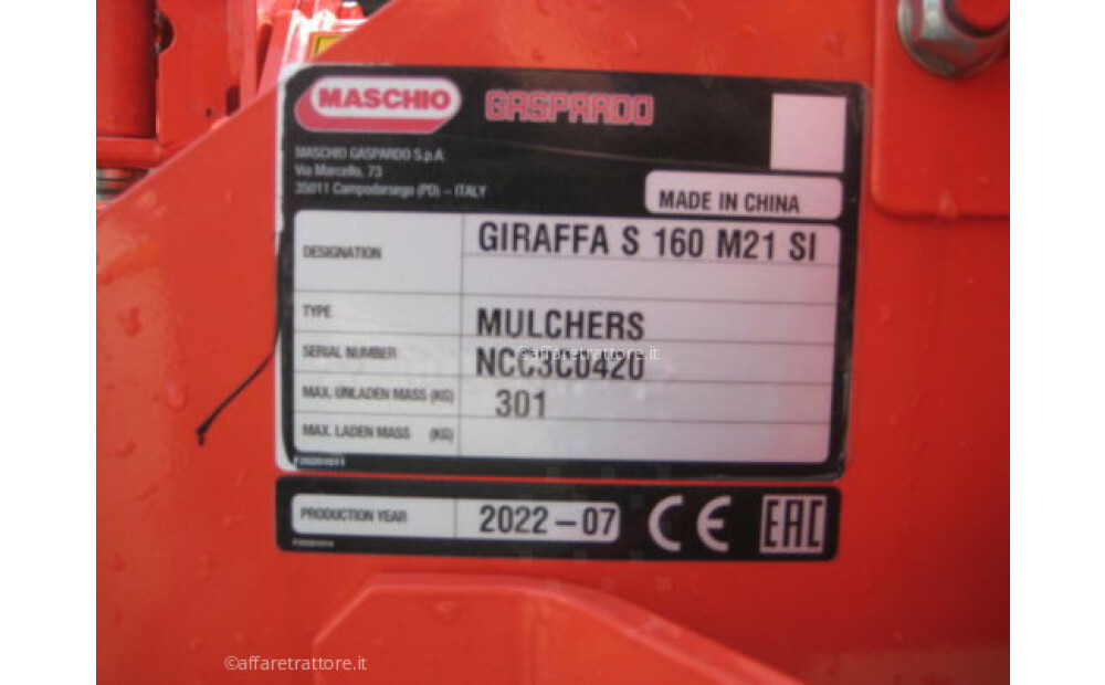 Maschio GIRAFFA 160 SI Nuovo - 11