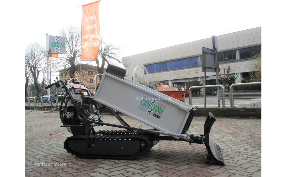 GIOR  600 Motocarriola Cingolata Honda Cassone Agricolo con Lama Neve - Ribaltamento Idraulico - Portello Anteriore BasculanteNuovo - 3