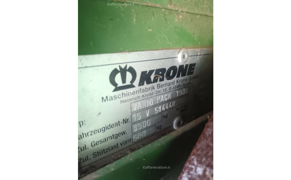 Krone Variopack 1500 MC Używane - 3