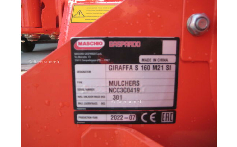 Maschio GIRAFFA 160 SI Nuovo - 10