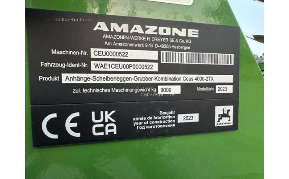 Amazone Ceus 4000-2TX Nowy preparat - 6