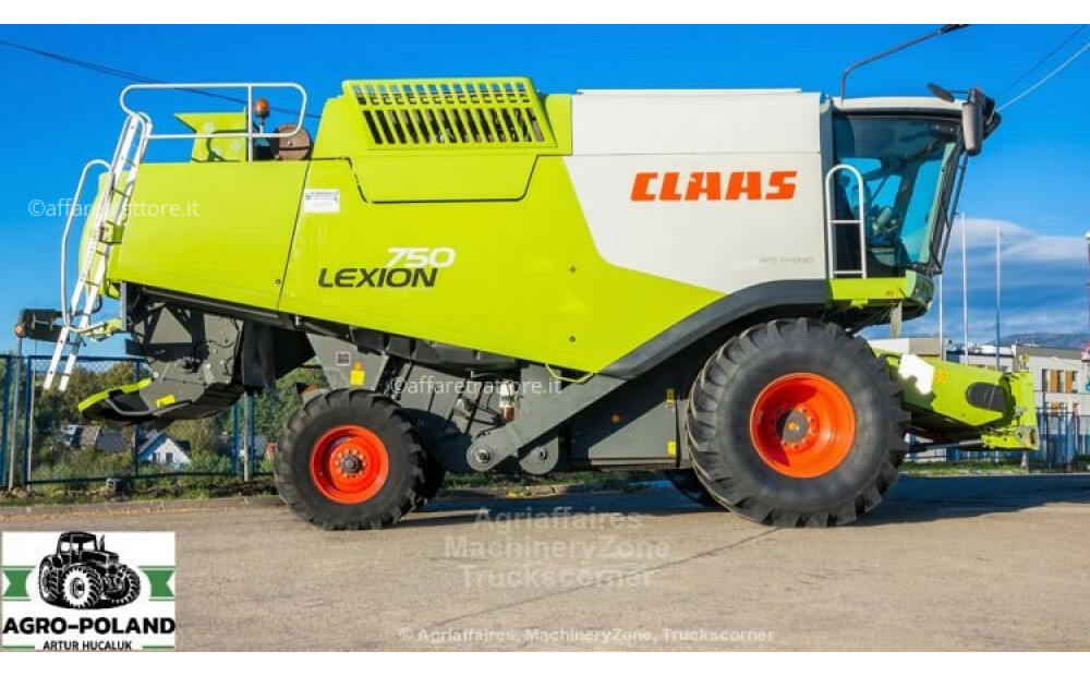 Claas LEXION 750 - ANNO 2012 - 1650 h - 7.5 M Używane - 9