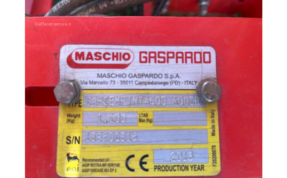 Gaspardo Barra semina Pinta 600 Używany - 8